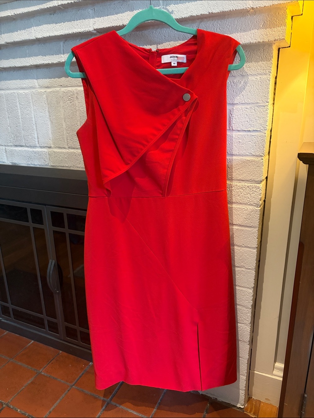 Red Jason Wu sheath dress